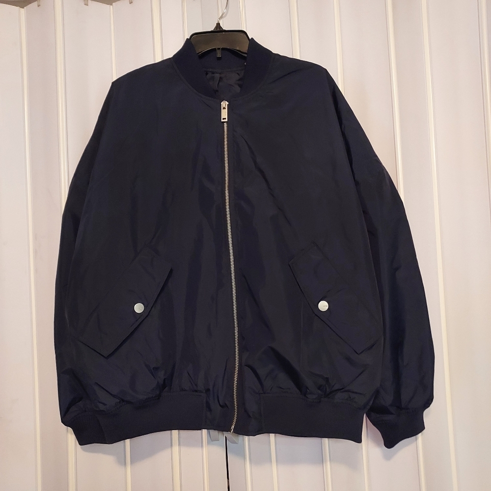 UGG Janiya Bomber Navy Jacket  NWOT Sz S/M